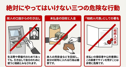 相続放棄が無効になる危険な行動三つ