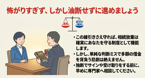 相続放棄を正しく進めるための心構えと注意点