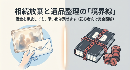 相続放棄と遺品整理の境界線・借金を手放しても思い出は残せる