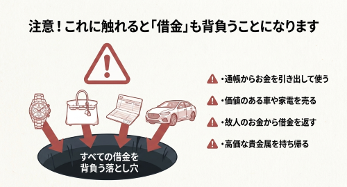 相続放棄後に禁止される行為・単純承認と借金を背負う落とし穴